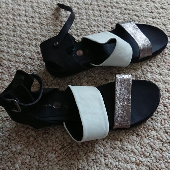 LILIMILL all black sandals size 39 - Picture 2 of 13